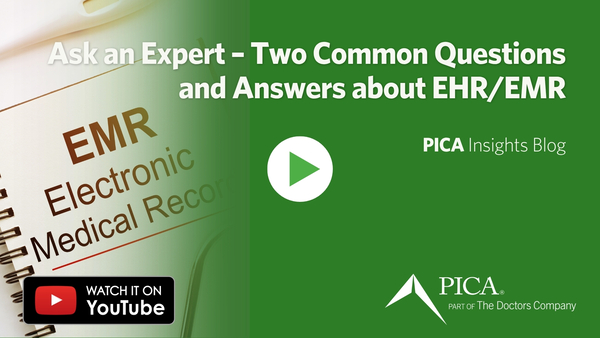 Video Thumbnail - Ask an Expert – Two Common Questions and Answers about EHR/EMR.