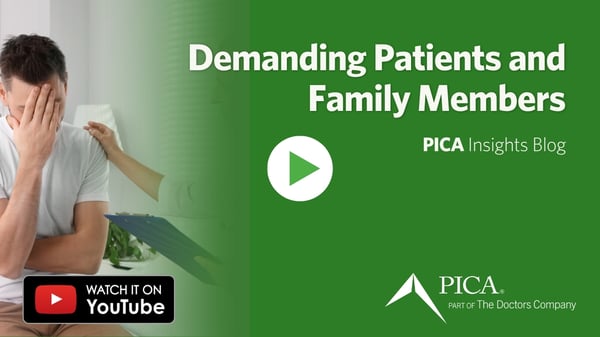 Video Thumbnail - Demanding Patients and Family Members