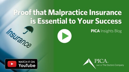 Video Thumbnail - Proof that Malpractice Insurance is Essential to Your Success.